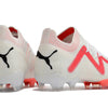 Chuteira Campo Puma Future Ultimate FG Branca e Rosa "Breakthrought Pack"
