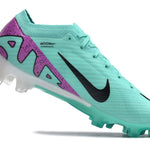 Chuteira Campo Nike Air Zoom Mercurial Vapor 15 Elite FG Verde e Roxa "Peak Ready Pack"