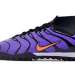 Chuteira Society Nike Air Zoom Mercurial Superfly 9 Elite TF Roxa "Air Max TN"