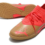 Chuteira Futsal Puma Future Z 1.3 IC Dourada e Laranja "Neymar Dream Chaser"