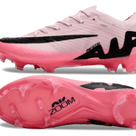 Chuteira Campo Nike Air Zoom Mercurial Vapor 15 Elite FG Rosa e Preto "Mad Brilliance Pack"