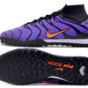 Chuteira Society Nike Air Zoom Mercurial Superfly 9 Elite TF Roxa "Air Max TN"
