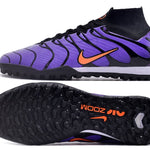 Chuteira Society Nike Air Zoom Mercurial Superfly 9 Elite TF Roxa "Air Max TN"