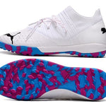 Chuteira Society Puma Future Z 1.3 TF Branca e Azul