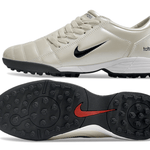 Chuteira Society Nike Total 90 TF Creme e Preta