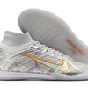 Chuteira Futsal Nike Air Zoom Mercurial Superfly 9 Elite IC Prata "Anniversary Pack"