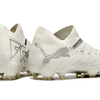 Chuteira Campo Puma Future 7 FG Branca e Prata "Eclipse Pack"