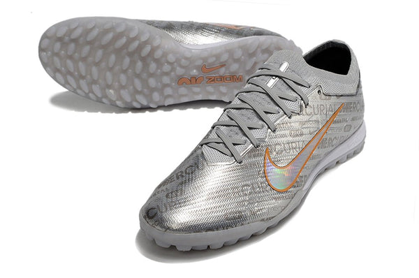 Chuteira Society Nike Air Zoom Mercurial Vapor 15 Elite TF Prata "Anniversary 25 Years Pack"
