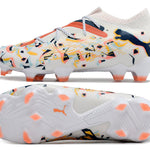 Chuteira Campo Puma Future 7 FG Branca "Creativity Pack"