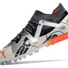 Chuteira Society Puma Future Ultimate MG Branca e Laranja "Astronaut Pack"