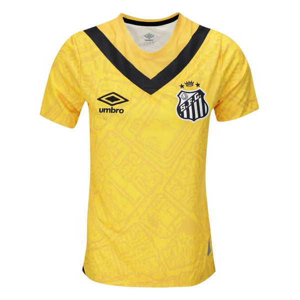 Camiseta de la tercera equipación del Santos 24/25 para mujer - Amarilla