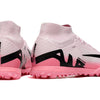 Chuteira Society Nike Air Zoom Mercurial Superfly 9 Elite TF Rosa e Preto "Mad Brilliance Pack"