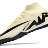 Chuteira Society Nike Air Zoom Mercurial Superfly 9 Elite TF Bege e Preta "Mad Ready Pack"