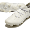 Chuteira Campo Puma Future 7 FG Branca e Prata "Eclipse Pack"