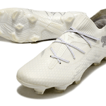 Chuteira Campo Puma Future 7 FG Branca e Prata "Eclipse Pack"