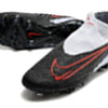 Chuteira Campo Nike Phantom GX DF Elite FG Branca, Preta e Vermelha
