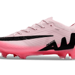 Chuteira Campo Nike Air Zoom Mercurial Vapor 15 Elite FG Rosa e Preto "Mad Brilliance Pack"