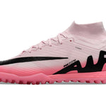 Chuteira Society Nike Air Zoom Mercurial Superfly 9 Elite TF Rosa e Preto "Mad Brilliance Pack"