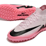 Chuteira Society Nike Air Zoom Mercurial Superfly 9 Elite TF Rosa e Preto "Mad Brilliance Pack"