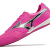 Chuteira Futsal Mizuno Morelia Sala IC Rosa e Prata