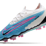 Chuteira Campo Nike Phantom GX Elite FG Azul e Branca "Blast Pack"