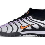 Chuteira Society Nike Air Zoom Mercurial Superfly 9 Elite TF Branca, Roxa e Preta
