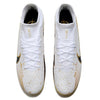 Chuteira Campo Nike Air Zoom Mercurial Superfly 9 Elite FG Branca, Preta e Dourada