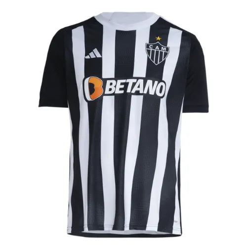 Camiseta Atlético Mineiro Primera 24/25 - Blanco y Negro