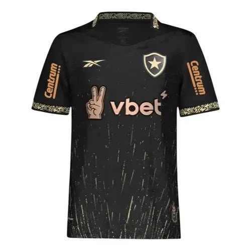 Camiseta de visitante del Botafogo 24/25 - Negra - Con patrocinio de vBet