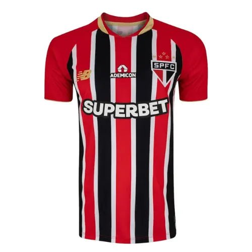 Camiseta São Paulo segunda 25/26 roja y negra