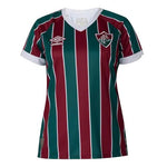 Camiseta local del Fluminense 23/24 para mujer - Vino y verde