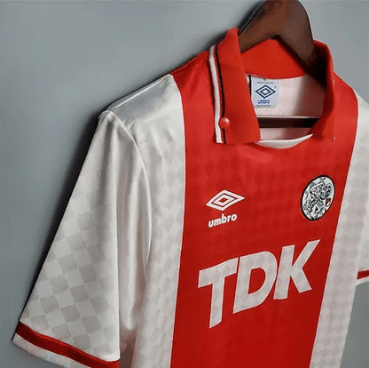 Camiseta local del Ajax 90/91