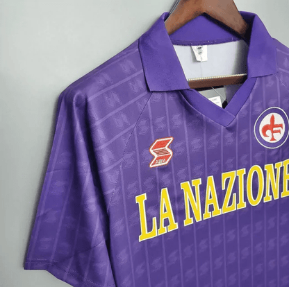 Camiseta local de la Fiorentina 1989/90
