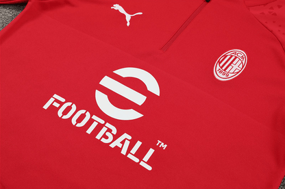 Camiseta con media cremallera del AC Milan