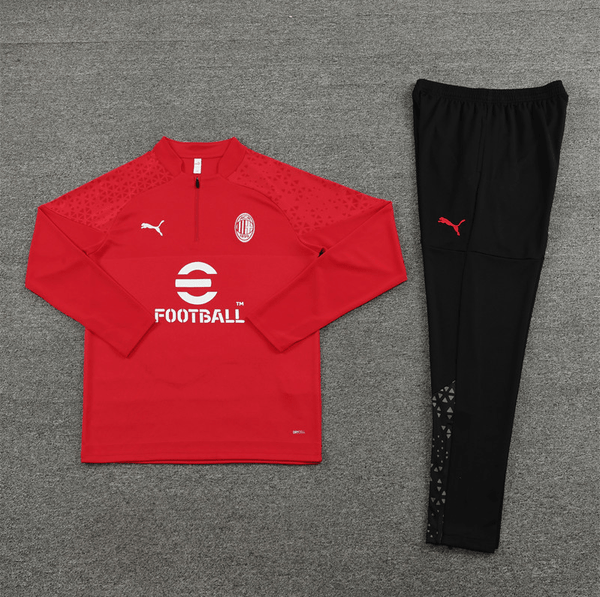 Camiseta con media cremallera del AC Milan