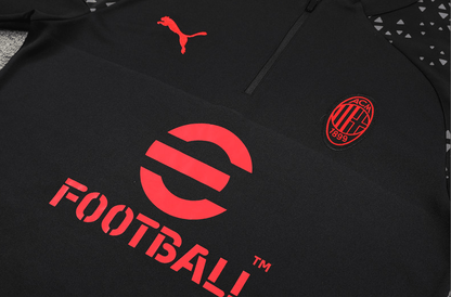 Camiseta con media cremallera del AC Milan