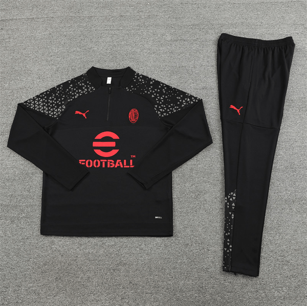 Camiseta con media cremallera del AC Milan