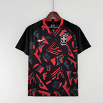 Entrenamiento de la selección brasileña de fútbol rojo y negro 2022