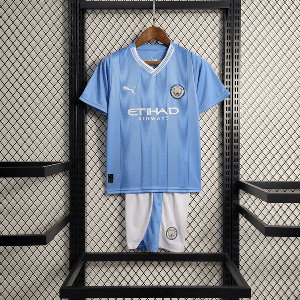 Kit local para niños del Manchester City 23/24