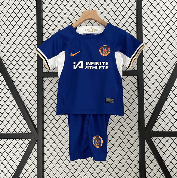 Kit local infantil del Chelsea 23/24