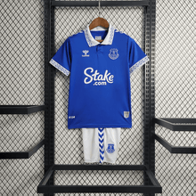 Kit local infantil del Everton 2023/24