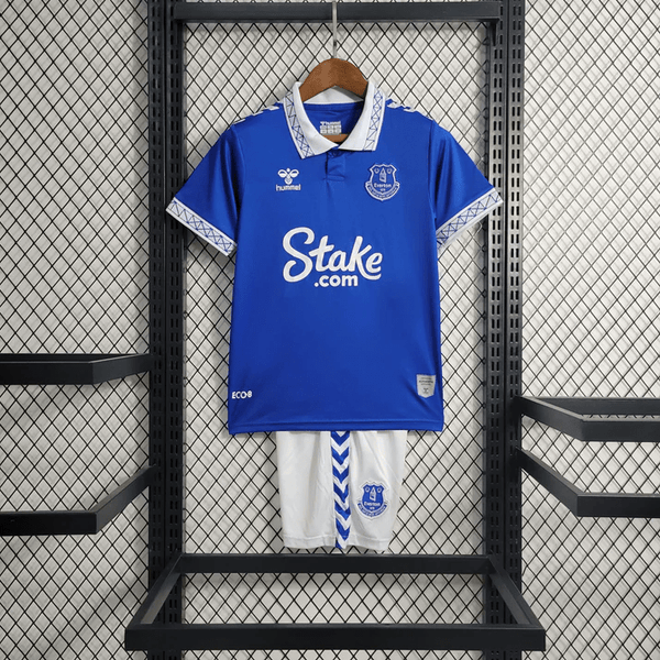 Kit local infantil del Everton 2023/24