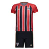 Conjunto Infantil São Paulo II 25/26 Rojo y Negro