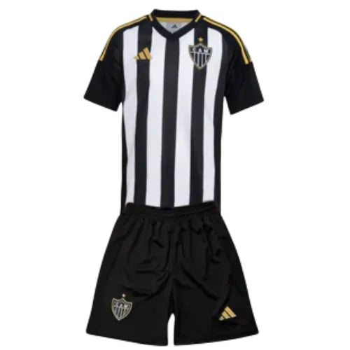Conjunto infantil Atlético Mineiro I 25/26 - Blanco y negro