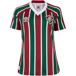 Camiseta local del Fluminense 25/26 para mujer - Vino y verde