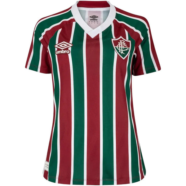 Camiseta local del Fluminense 25/26 para mujer - Vino y verde
