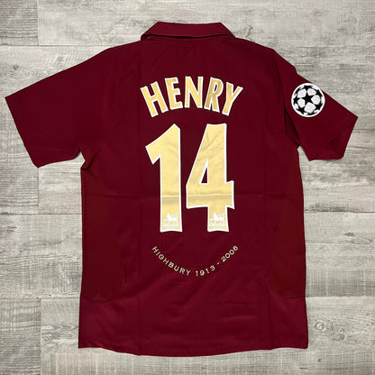 Camiseta local del Arsenal 2005/06