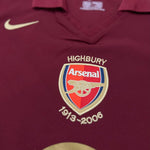 Camiseta local del Arsenal 2005/06