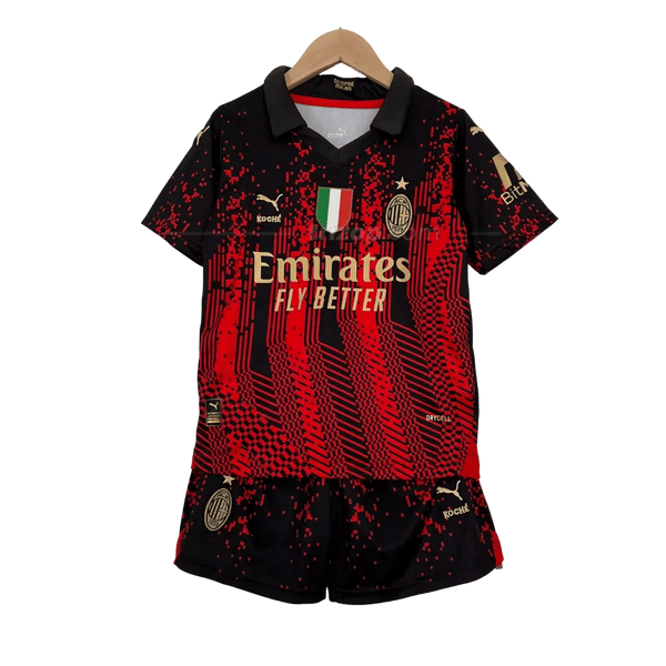 Kit infantil del AC Milan 2023/24