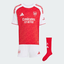 Kit infantil del Arsenal 2025/26